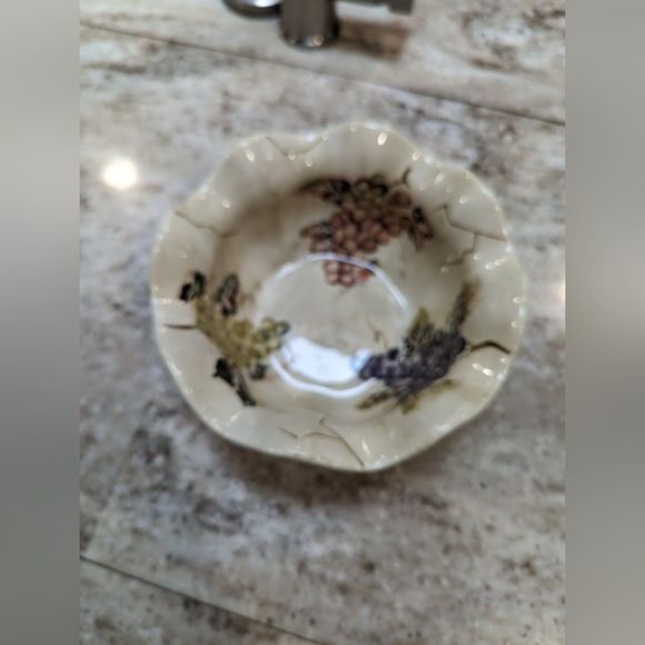 3/$30.  Vintage Tabletops unlimited Cabernet HandPainted - Picture 2 of 5